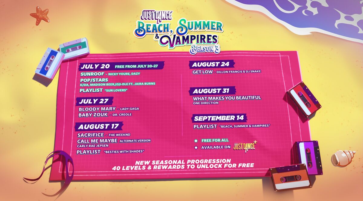 Season 3: Beach, Summer & Vampires | Just Dance Wiki | Fandom