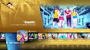 Song selection menu (Just Dance)