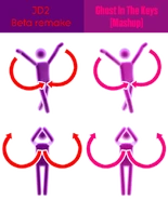 Pictogram comparison (Rockafeller Skank and Ghost In The Keys (Mashup))