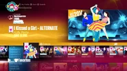 I Kissed a Girl (On-Stage Mode) on the Just Dance 2017 menu