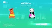Just Dance 2020 coach selection screen (Wii)