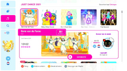 Dans van de Farao on the Just Dance 2021 menu