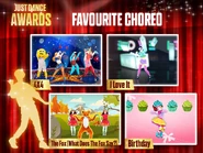 The routine’s Just Dance Awards nomination for "Favourite Choreo" (along with Happy, I Love It, and The Fox (What Does The Fox Say?))