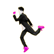 Zack’s pose in Party Master Mode