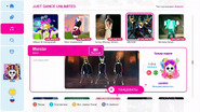 Monster on the Just Dance 2021 menu