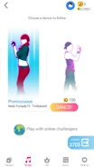Just Dance Now coach selection screen (2020 update, phone)
