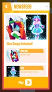 Just Dance Now release newsfeed (along with bad guy)