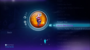 Giddy on Up (Giddy on Out) on the Just Dance 3 menu (Xbox 360)