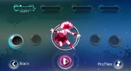 Tela de seleção de dançarino no Just Dance: Greatest Hits (Wii)
