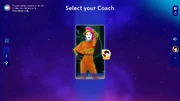 Just Dance 2025 Edition coach selection screen