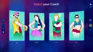 Just Dance 2024 Edition coach selection screen
