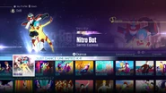 Nitro Bot on the Just Dance 2016 menu