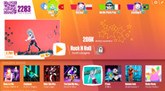 Rock N Roll on the Just Dance Now menu (2017 update, computer)