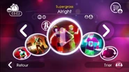 Alright on the Just Dance 2 menu