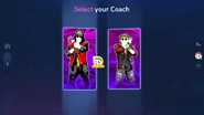 Just Dance 2023 Edition coach selection screen