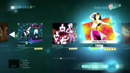 Fatima on the Just Dance 2015 menu