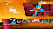 Kaboom Pow on the Just Dance 2018 menu