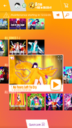 No Tears Left To Cry on the Just Dance Now menu (2017 update, phone)