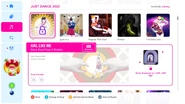 GIRL LIKE ME (Extreme Version) on the Just Dance 2022 menu, prior to being unlocked