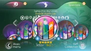 Sweat Mashup on the Just Dance 3 menu (Wii/PS3)