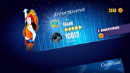 Just Dance 2014 scoring screen (Classic [P1], Mashup)