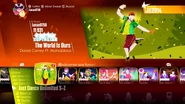 The World is Ours on the Just Dance 2018 menu