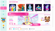 365 on the Just Dance 2020 menu