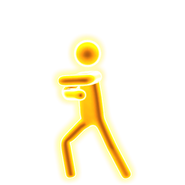 Solo Gold Move pictogram (type 1) (Bailar)