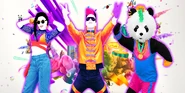 Yakini on the icon for the playlist "Just Dance 2019" (along with I Feel It Coming and Panda)