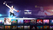 Love Boat on the Just Dance 2016 menu