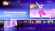 Love You Like A Love Song on the Just Dance 2017 menu