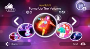 Pumpup jd2 menu.png (1.51 MB) Pump Up the Volume on the Just Dance 2 menu