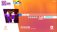 Just Dance Now scoring screen (2017 update)