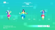 Just Dance 2020 coach selection screen (Wii)