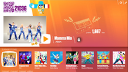 Mamma Mia on the Just Dance Now menu (2017 update, computer)