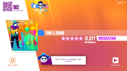 Just Dance Now scoring screen (2017 update)