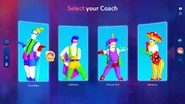 Just Dance 2024 Edition coach selection screen
