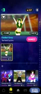 Futebol Crazy on the Just Dance Now menu (2024 update, phone)