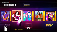 Maneater on the Just Dance 4 menu (Xbox 360)