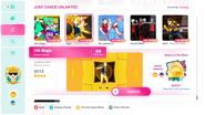 24K Magic (Extreme Version) on the Just Dance 2020 menu