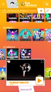 The Winner Takes It All on the Just Dance Now menu (2017 update, phone)