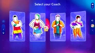 Just Dance 2025 Edition coach selection screen