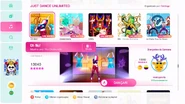 Oh No! on the Just Dance 2020 menu