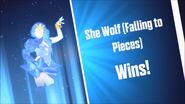 SheWolfVSWhereHaveBAT jd2014 shewolf transition.png (1.54 MB) She Wolf (Falling To Pieces) Wins!