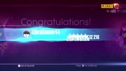 Just Dance 2017 scoring screen