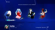 Just Dance 2018 coach selection screen