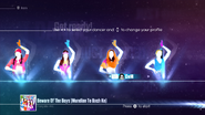 Just Dance 2016 coach selection screen