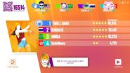 Just Dance Now scoring screen (2017 update)