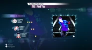 Just Dance 2015 routine selection screen (PAL)