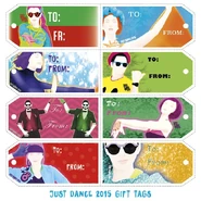 Just Dance 2015 gift tags